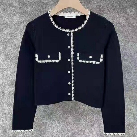 Sandro Cropped Cardigan S - Picture 1 of 4